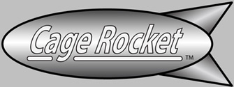Cage Rocket Logo with Banner